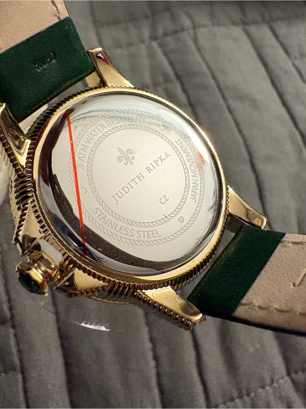 Judith Ripka Rainbow Diamonique CZ Watch With Cowhide Band New - Picture 8 of 14